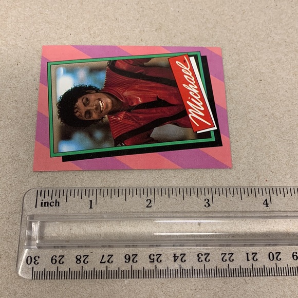 Vintage Other Vintage 984 Michael Jackson Card Mj Wearing The